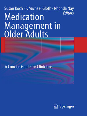 cover image of Medication Management in Older Adults